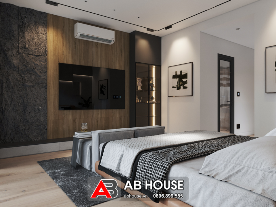 Mẫu thiết kế nội thất phòng ngủ hiện đại, thu hút- AB House